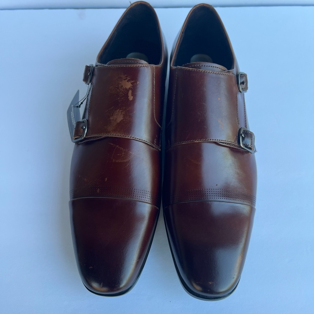 Kenneth Cole New York Mens Regal Monk B Brown Loafers 9.5 Medium (D) BHFO 2380